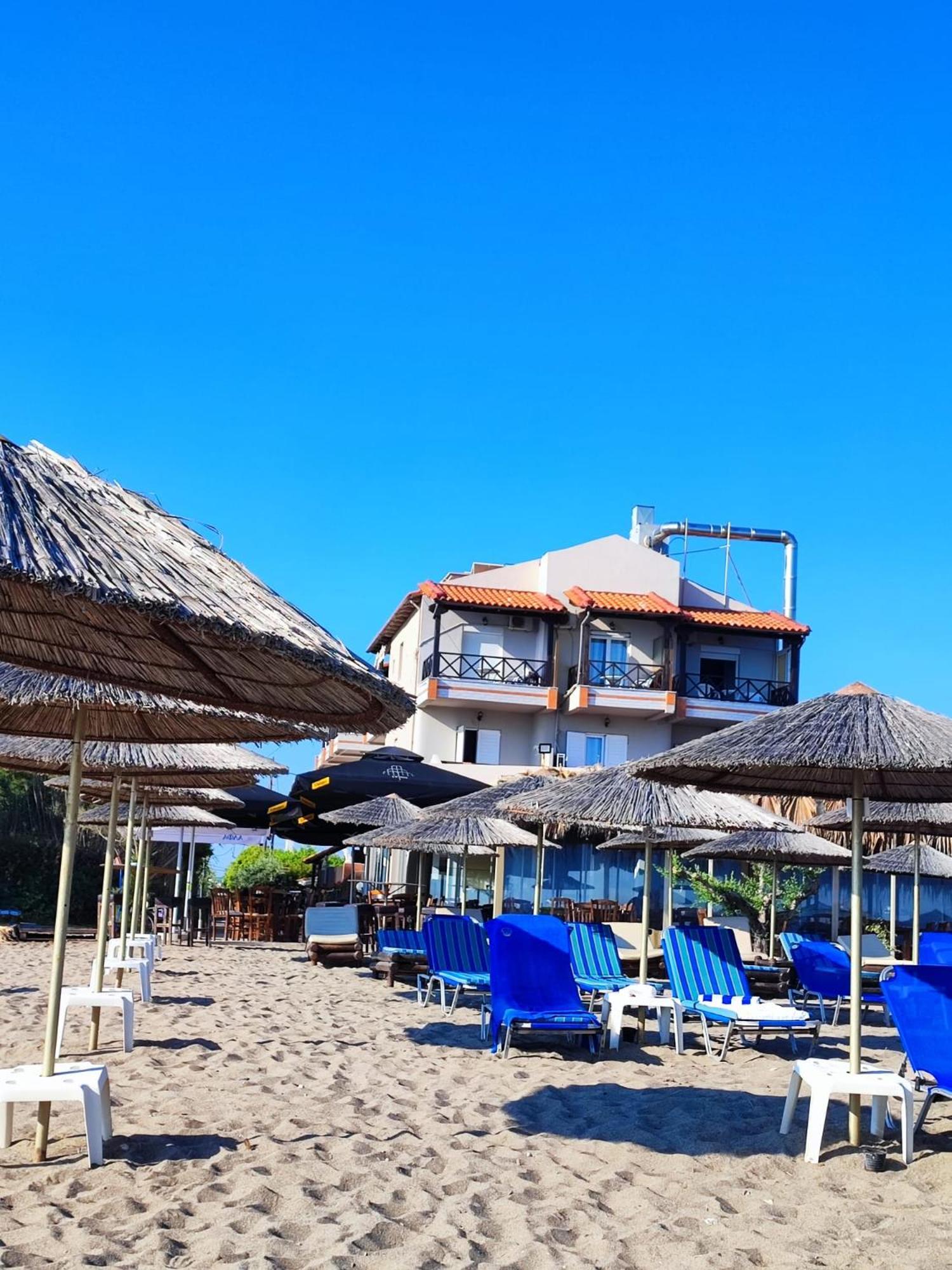 Troulis Seaside Aparthotel Amoudara  ภายนอก รูปภาพ