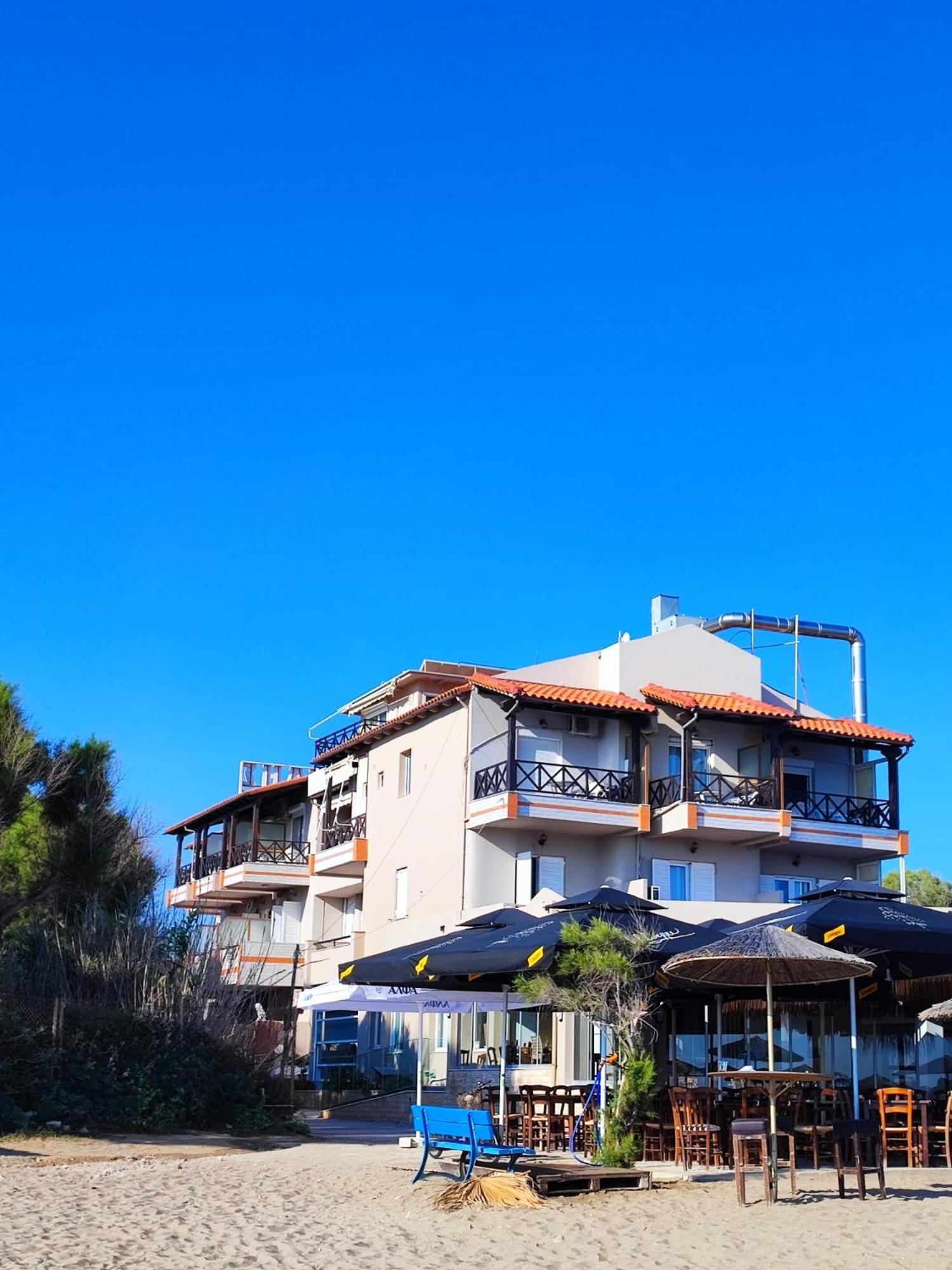 Troulis Seaside Aparthotel Amoudara  ภายนอก รูปภาพ