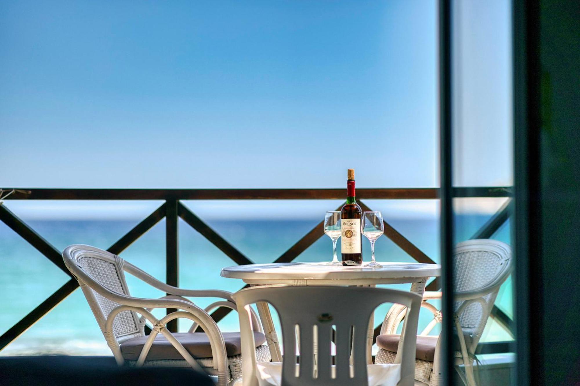 Troulis Seaside Aparthotel Amoudara  ภายนอก รูปภาพ